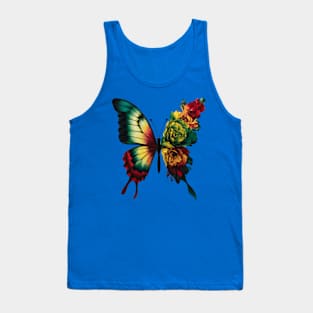 Butterfly Juneteenth Rasta Reggae Jamaica Women Girls Cute Tank Top